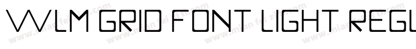 WLM Grid Font Light Regular字体转换